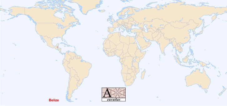 belize carte du monde - Image
