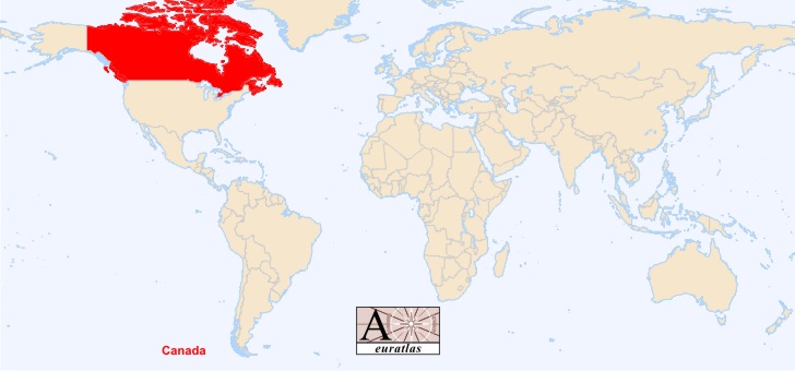 canada carte du monde