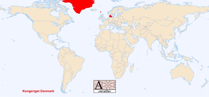 World Atlas The Sovereign States Of The World Denmark Danmark