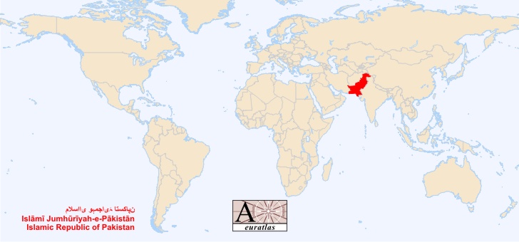 pakistan sur la carte du monde World Atlas: the Sovereign States of the World   Pakistan, Pakistan