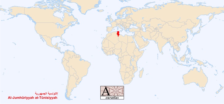 World Atlas The Sovereign States Of The World Tunisia At Tunisiya
